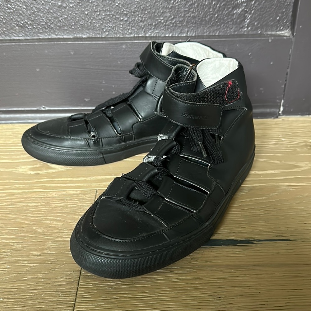 Pierre Hardy , leather cut out sneakers